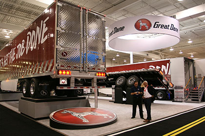 Great Dane booth at Truck World 2016